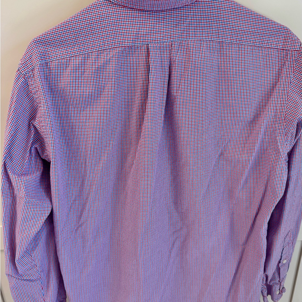 Ralph Lauren Red and Blue Gingham Casual Shirt - Picture 4 of 4